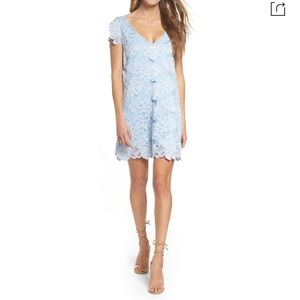 BB Dakota Jacqueline Dress XL in Cyanide Blue lace